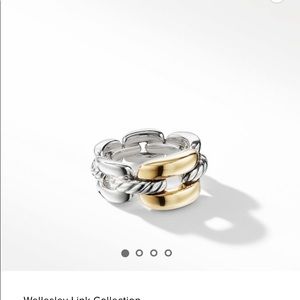 Authentic David Yurman Wellesley chain link ring